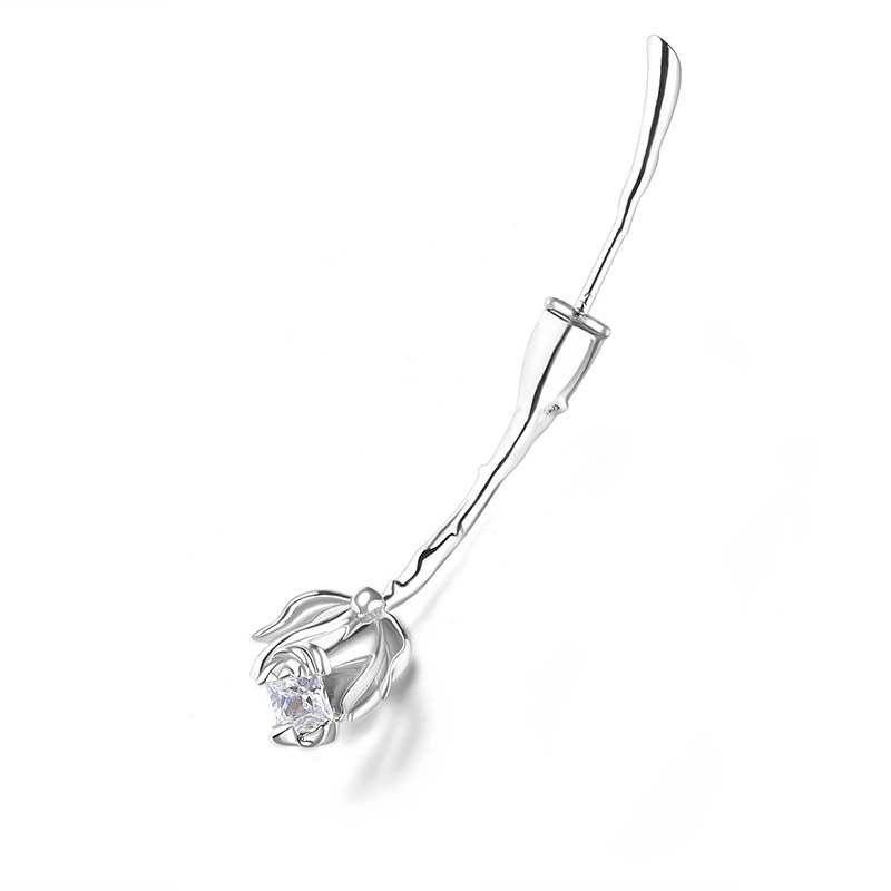 Rose Stem Single Earring