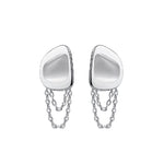 Opal Drop Chain Earrings