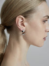 Crystal Drop Single Stud Earring