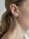 Crystal Drop Single Stud Earring