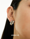 Opal Curved Stud Earrings
