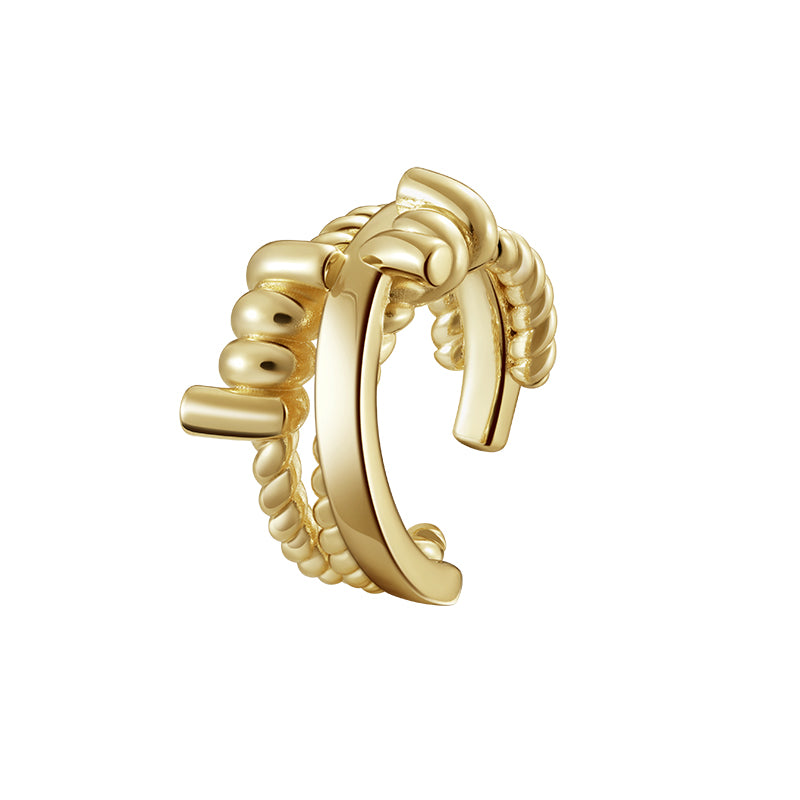 Rope Knot Faux Layered Ring