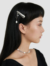 Chain Hair Clip with Pearl