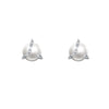 Chain Wrapped Pearl Earrings