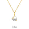 Chain Wrapped Pearl Necklace