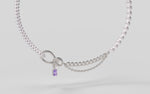 Infinity Pearl and Chain Stitch Necklace