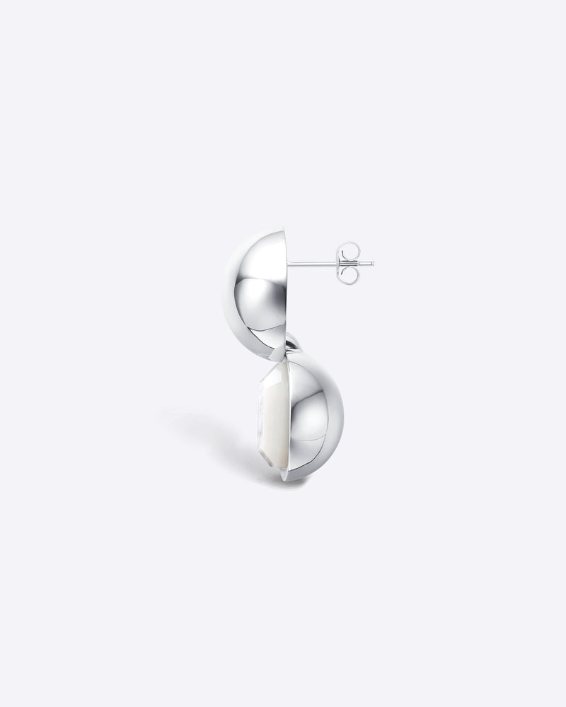 Pearl Clasp Single Drop Earring