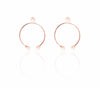 Pearl Open Hoop Earrings