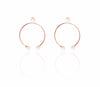 Pearl Open Hoop Earrings