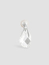 Single Crystal Drop Earring with Pearl Back