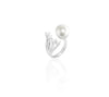 Vera Crown and Pearl Open Ring