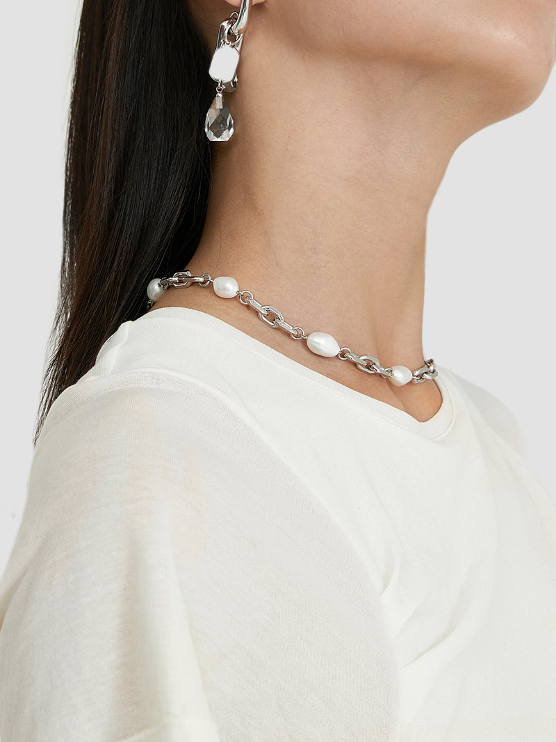 Baroque Pearl Chain Necklace