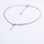 Pearl and Chain Bracelet-Necklace