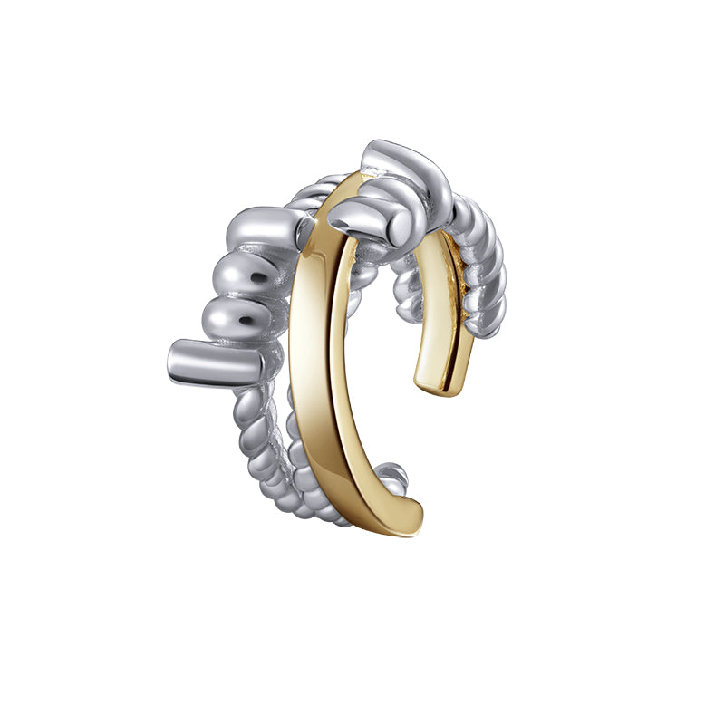 Rope Knot Faux Layered Ring