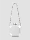 Clear Acrylic Box Bag with Pearl Chain