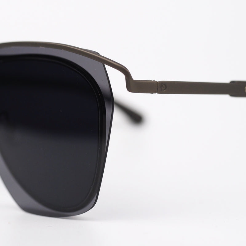 Layered Lens Metal Aviator Sunglasses