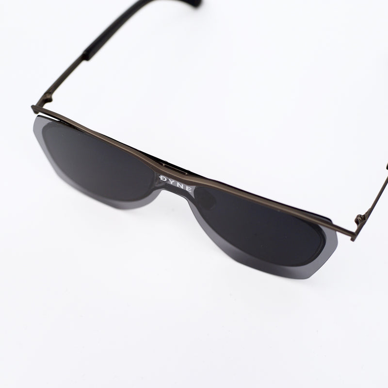 Layered Lens Metal Aviator Sunglasses