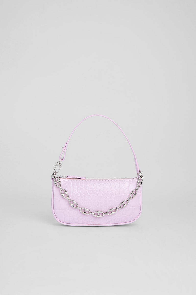 Mini Rachel Croco Embossed Leather Bag