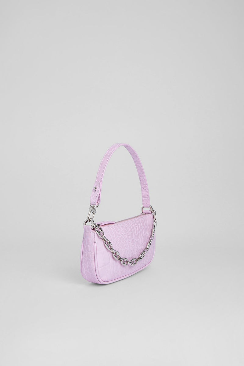 Mini Rachel Croco Embossed Leather Bag