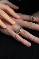 Rope Knot Faux Layered Ring
