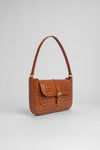 Miranda Croco Embossed Leather Bag