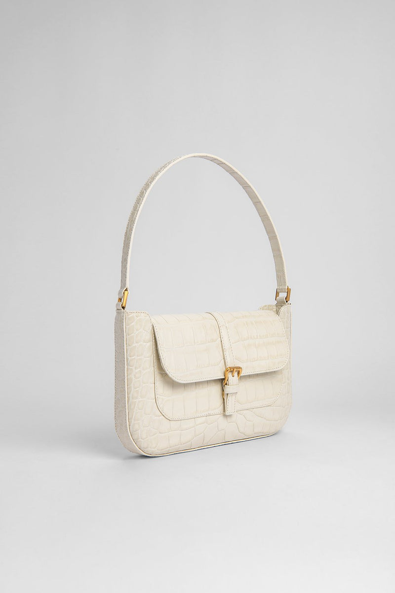 Miranda Croco Embossed Leather Bag