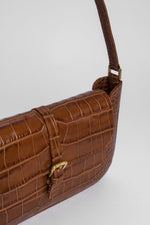 Miranda Croco Embossed Leather Bag