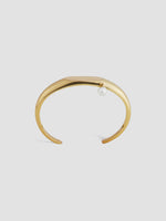 Flat Front Cuff Bracelet with Pearl