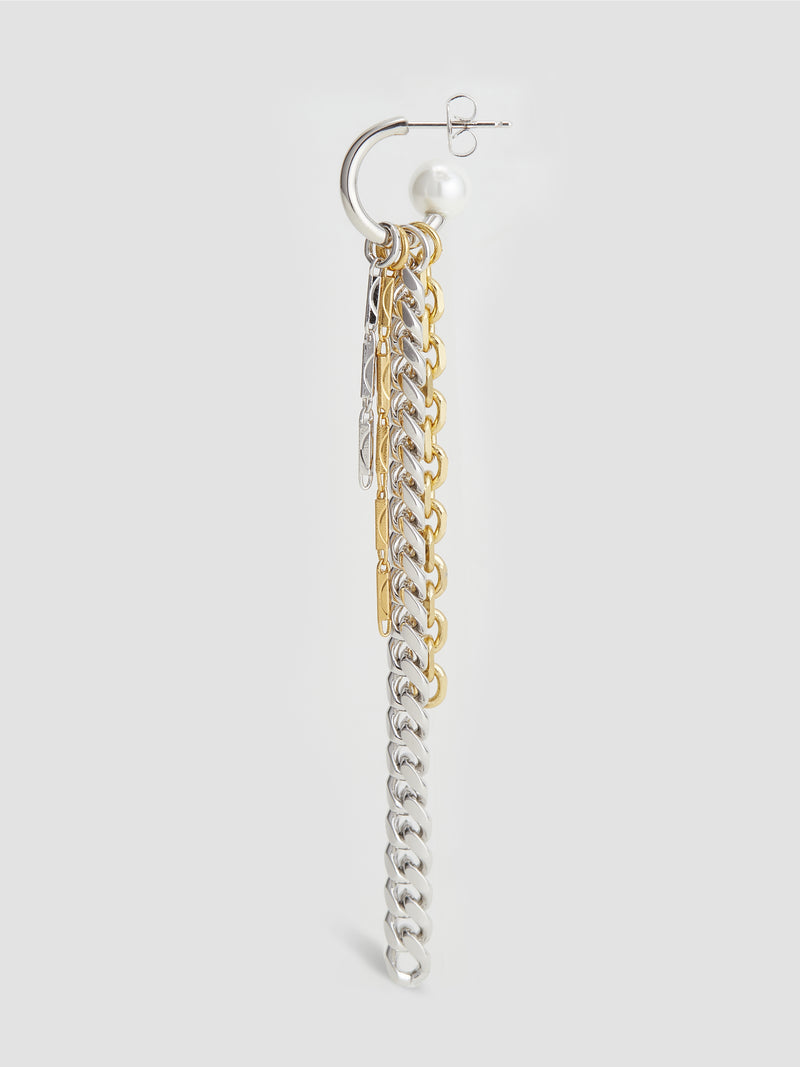 Chain Asymmetrical Dangle Earrings
