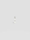 Singe Two-Pearl Huggie Earring