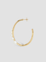 Pearl Hoop Earrings