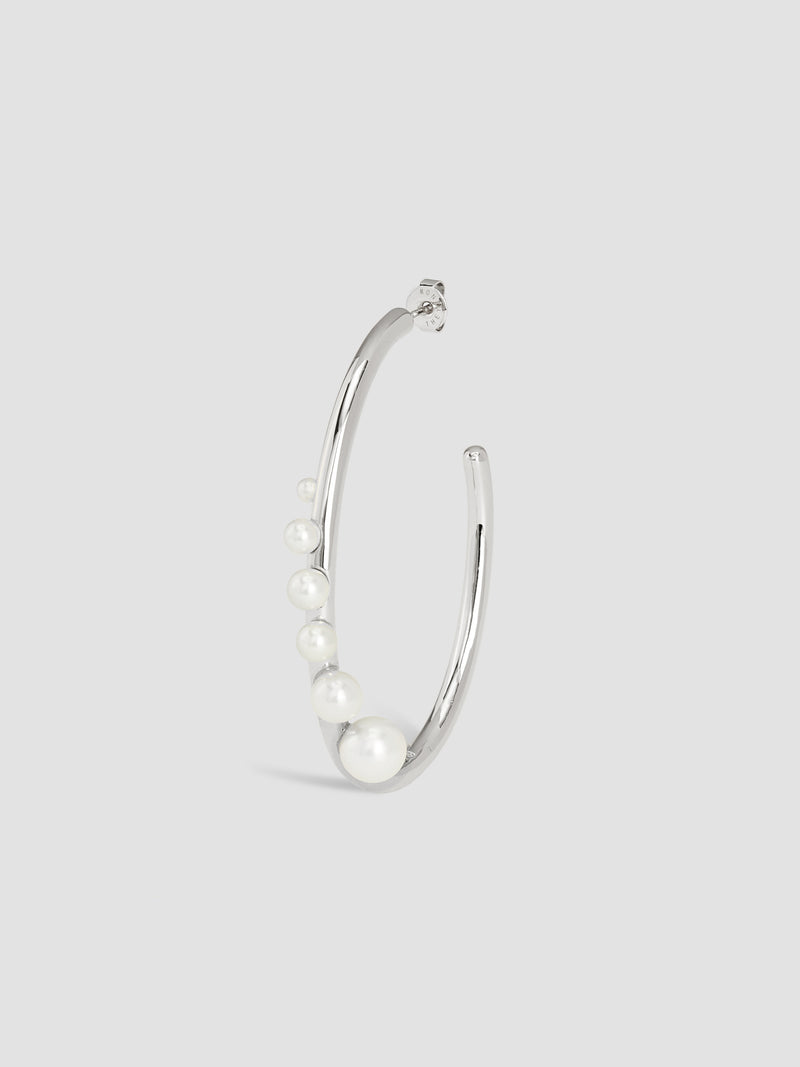 Pearl Hoop Earrings