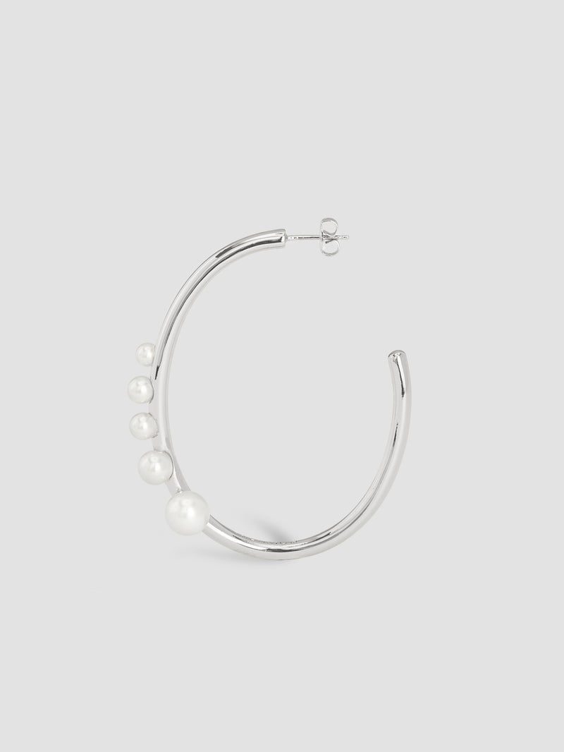 Pearl Hoop Earrings