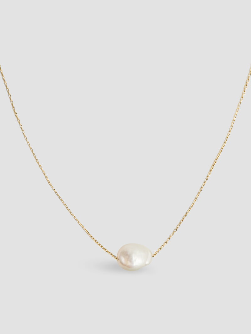 Single Baroque Pearl Necklace