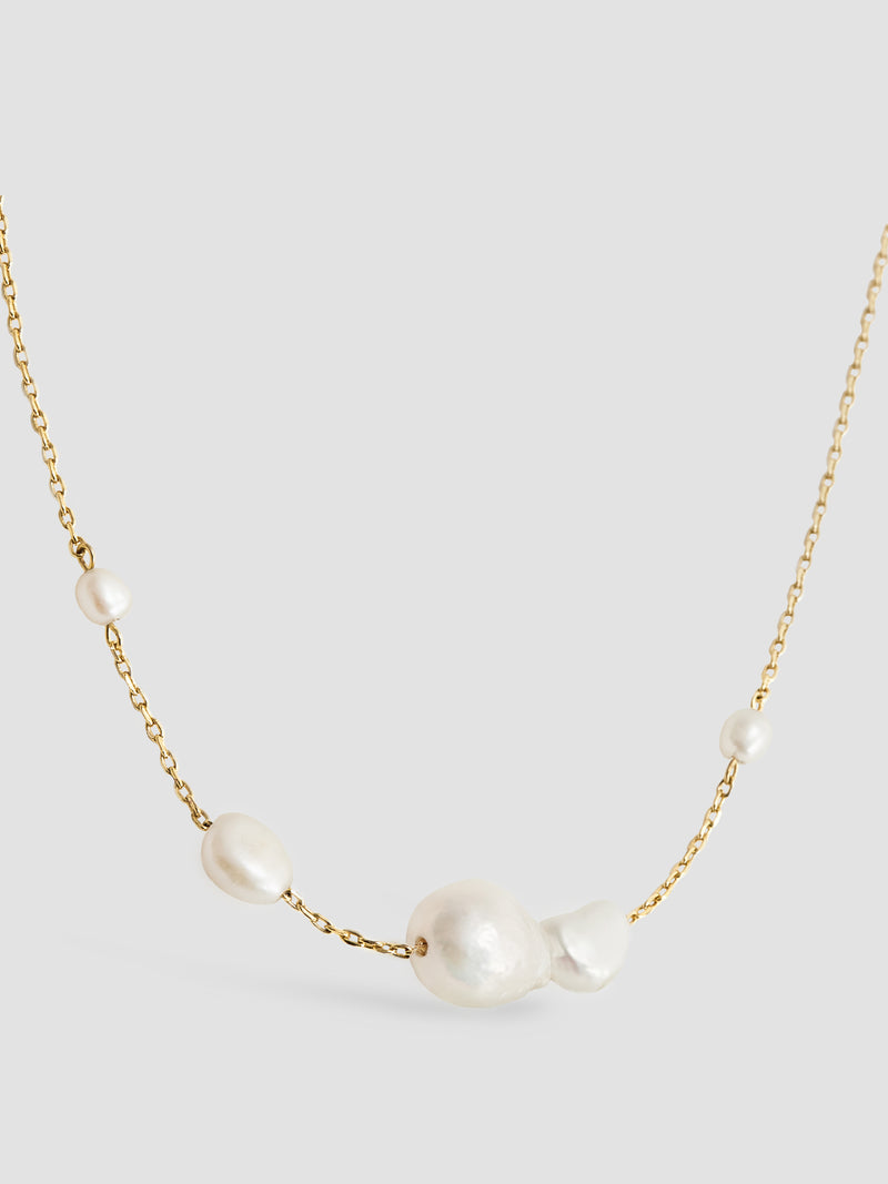 Pearls Choker Chain Necklace