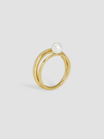 Double Layer Pearl Ring