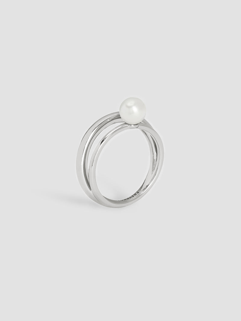 Double Layer Pearl Ring