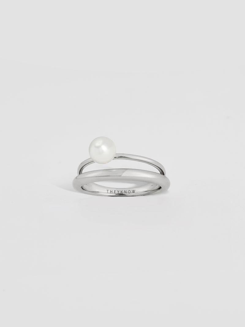 Double Layer Pearl Ring