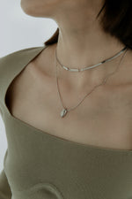 Gemstone Droplet Layered Necklace